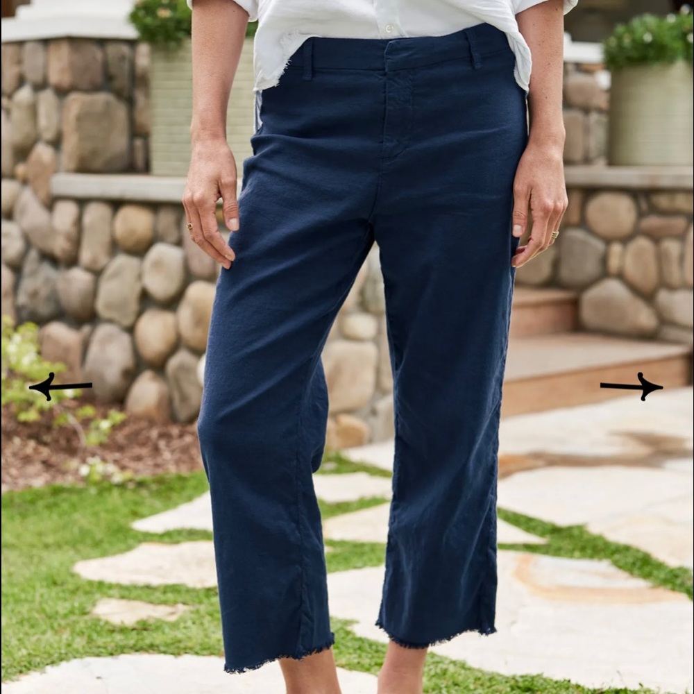 Frank & Eileen Navy Kinsale pants - size 6